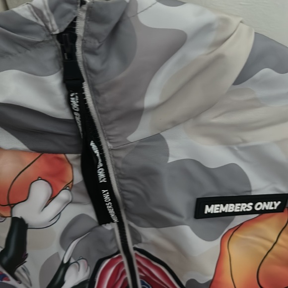Members only grey camo space jam windbreaker - Picture 2 of 5
